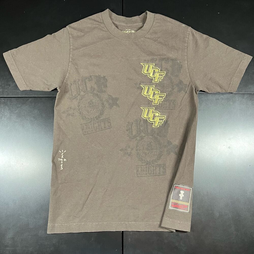 Mitchell & Ness X Cactus Jack UCF Brown T-Shirt Men’s Size S New